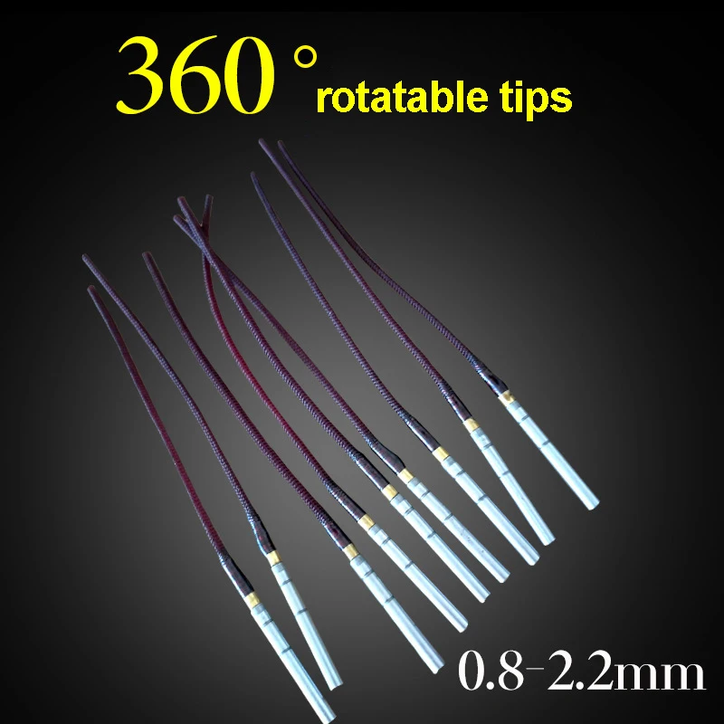 3pcs/lot 0.9mm-2.2mm Fishing Rod Tip Rotatable Wire Line For Hand Rod Telescopic Rod DIY Repair Tool Connect Line A320