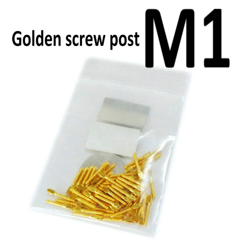 Dental Iinstrument Golden Plated Screw Post 50pcs Dental Screw Post for Dentist  Supplies Dental Materials