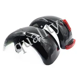 225/55-8 18x9.5-8 225/40-10 Plastic Front Rear Fender Mudguards With Taillights For Citycoco Scooters Chinese Parts