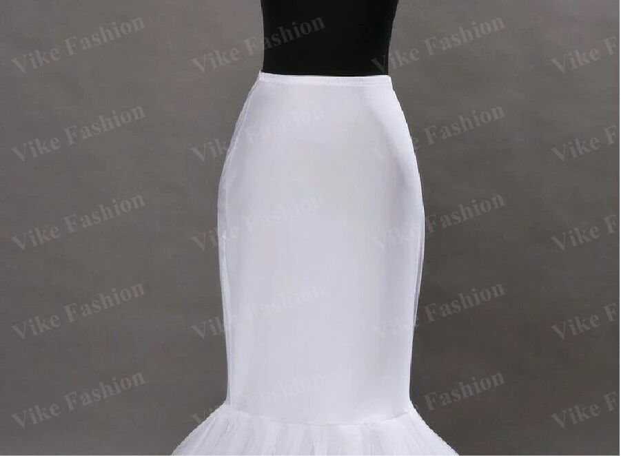 Underskirt Wedding White 1 Hoop Fishtail Mermaid Crinoline Petticoat