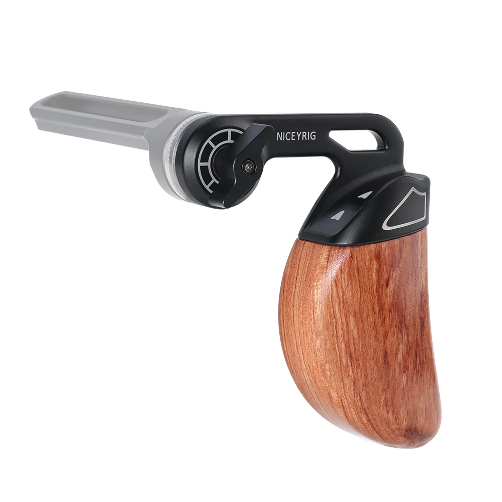 Niceyrig (Right) Wooden Side Handle with Arri Rosette Mount
