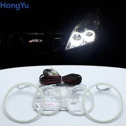 For Opel Astra H NON projector 2007 - 2010 Super Bright white color 3528 SMD led Angel Eyes kit daytime running light DRL