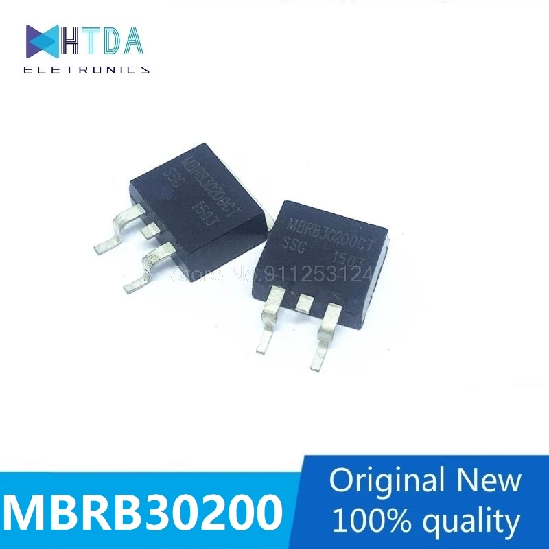 6pcs/lot  MBRB30200CT TO-263 30A200V B30200G In Stock