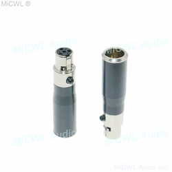 TA4F mini Shure Male to Shure Female Adapter AKG male 3Pin to AKG Female Audio-Technica Female to Shure Female Plug Adaptor