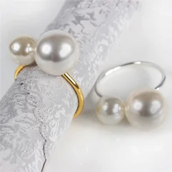 Silver1pc Snowflake Napkin Rings Gold Napkin Rings Holder for Christmas Holiday New Year Wedding Party Table Decoration