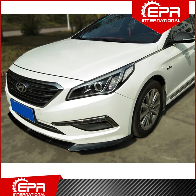 For Sonata LF 9th Carbon Fiber / Glass Fiber Front Lip (KDM version) Racing Part Tuning For Sonata LF FRP Front Splitter Trim