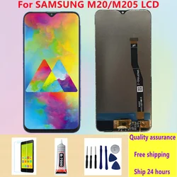 6.3'' LCD Tested  For SAMSUNG  M20 2019 SM-M205 M205F LCD Display Touch Screen Digitizer Assembly replacement parts