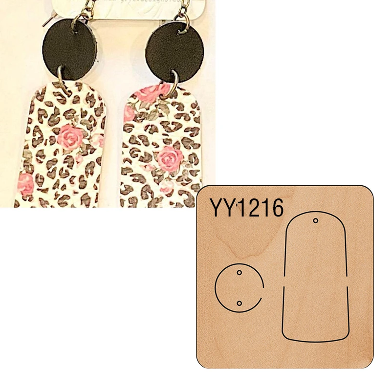 

Wood Mold Earrings Cut Mold Earring Wood Mold YY1217Is Compatible with Most Manual Die Cut