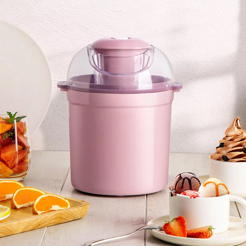 800ml Automatic Ice Cream Maker Machine Sorbet Fruit Yogurt Maker Mini Home Dessert Maker Triple Refrigeration System 220V 12W