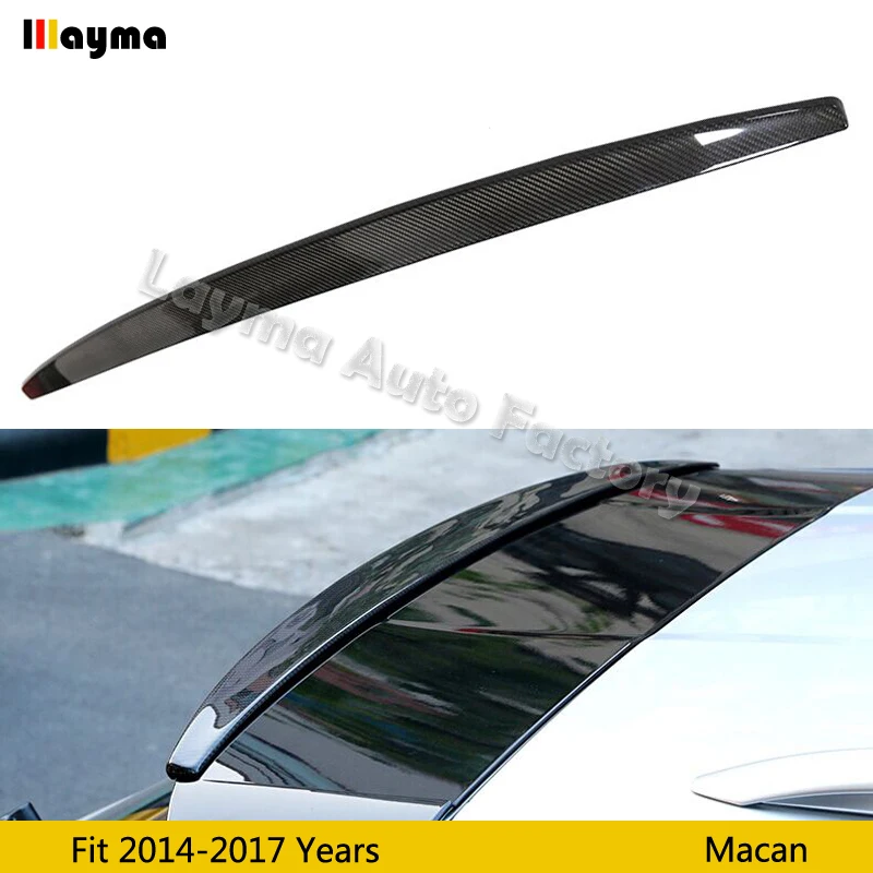 

Carbon fiber Roof wing spoiler For Porsche Macan turbo GTS 2.0t 3.0t 3.6t 2014 2015 2016 2017 year car rear trunk spoiler