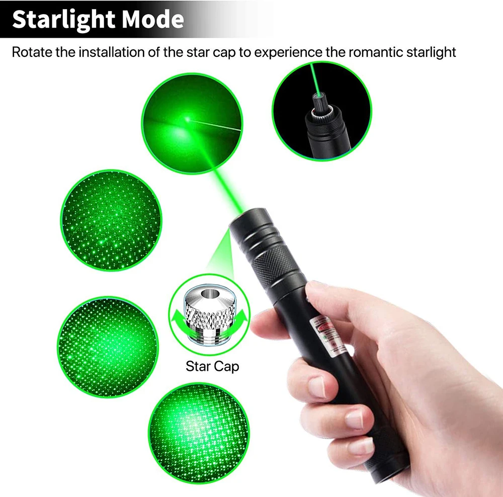 High Power Long Range Tactical Flashlight, USB Charging Green Light Tactical Flashlight Green Shooting Flashlight