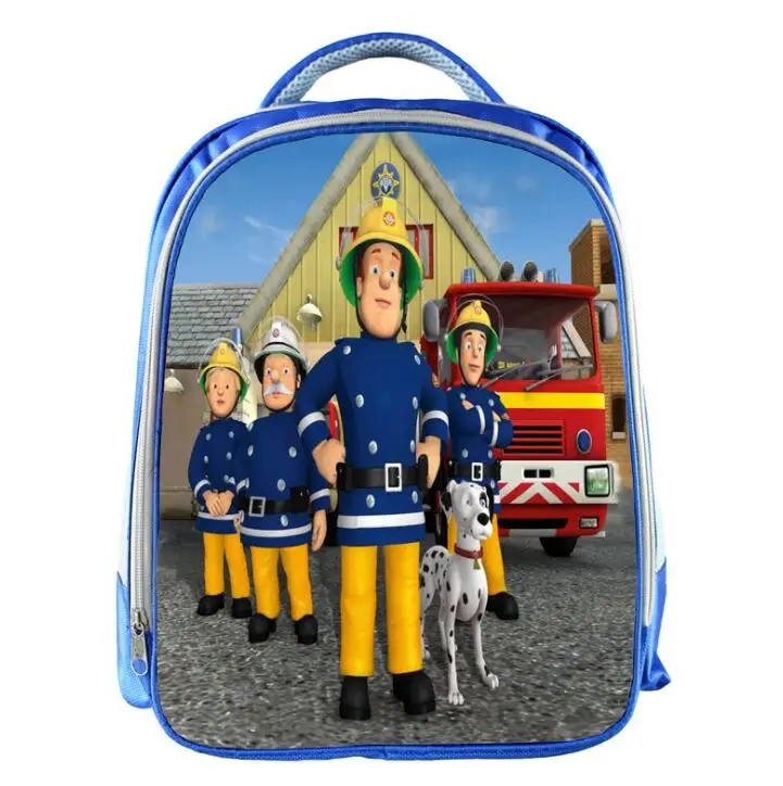 New Arrival Mini School Bags for Boys Cartoon Hero Fireman Sam Schoolbag Children Baby Kindergarten Bookbag Kid Mochila Infantil