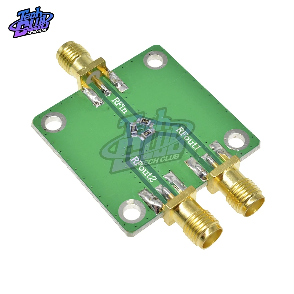 DC-5GHz RF Power Splitter RF Microwave Resistance Power Divider Splitter 1 to 2 Combiner SMA Radio Frequency Divider