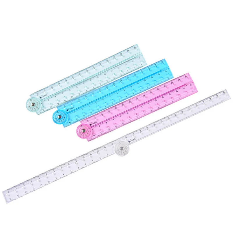 1PCS Creative Folding Ruler Graphic 30cm Cute Ruler Student Stationery School&Office Supplies Wholesale Children Gifts Papelaria