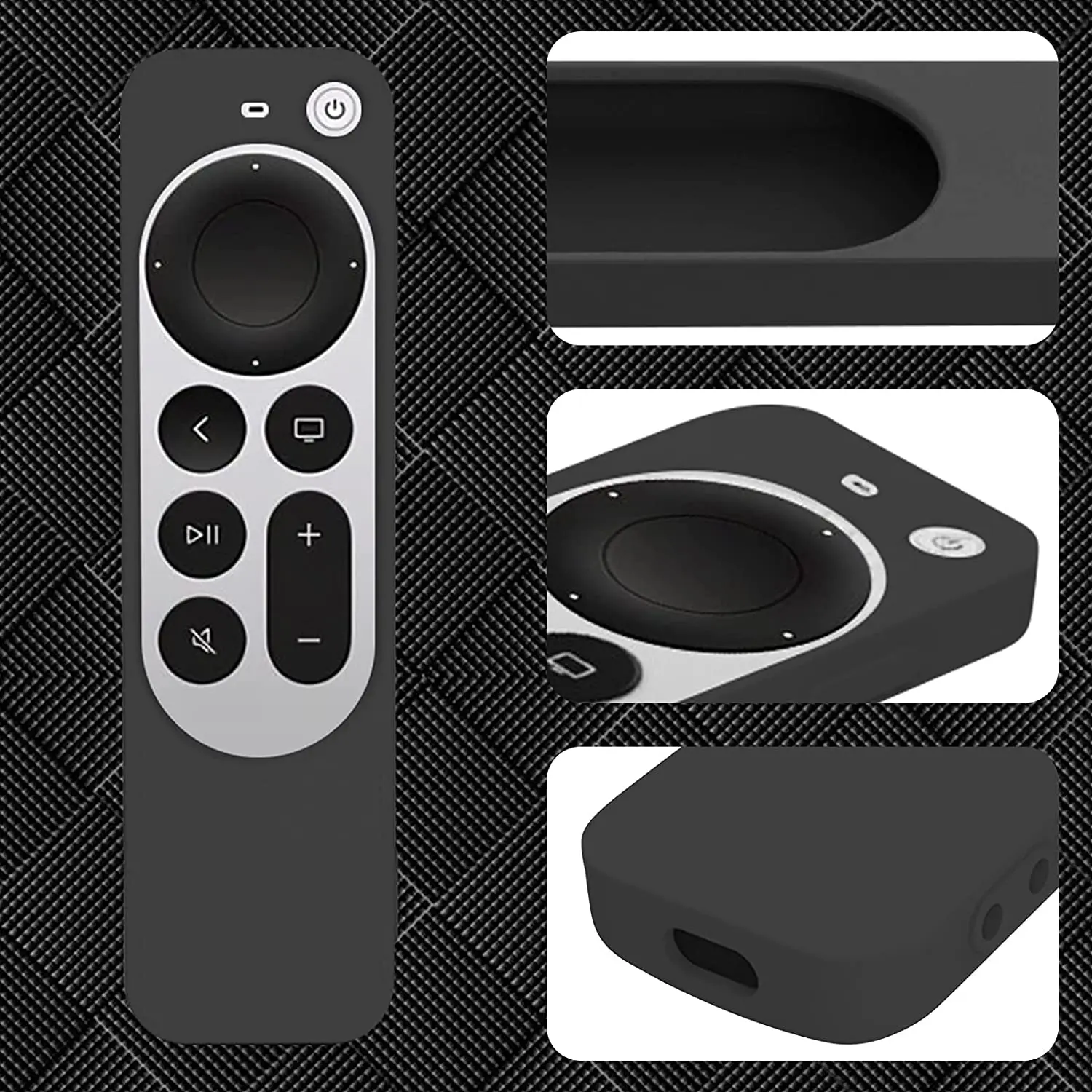 2022 Anti-Lost Protective Case for Apple TV 4K 2nd 3nd Gen Siri Remote  Anti-Slip Durable Silicon Shockproof Cover