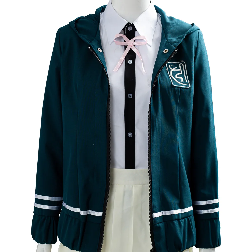 Super danganronpa 2 cosplay chiaki nanami cosplay trajes uniforme jaqueta camisa saia feita sob encomenda para meninas femininas