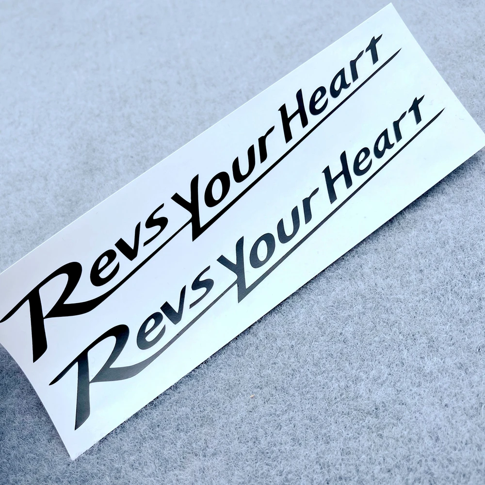 1 Pair Of Diy Reflective Motorcycle Sticker Fuel Tank Motor Side Marker Pad Fairing Racing Yamaha Revs Your Heart Revsyourheart