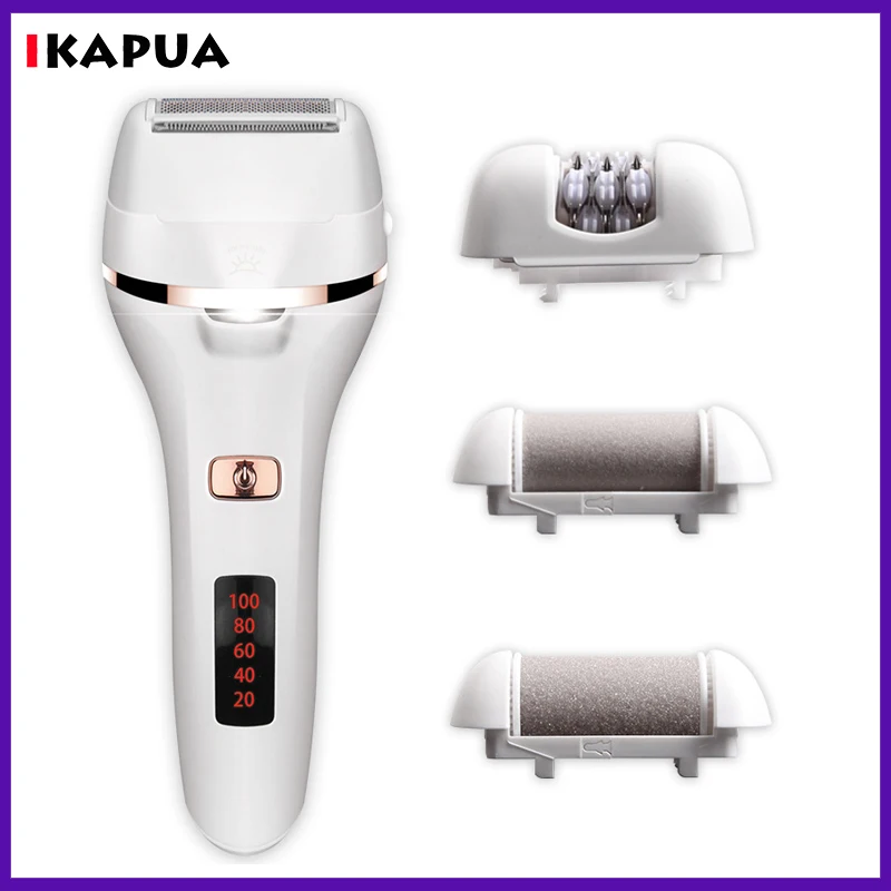 

4 IN 1 Electric Foot File Pedicure Tools Callus Remover USB Rechargeable Portable Foot Grinder Pedicure Device Foot Care Tool