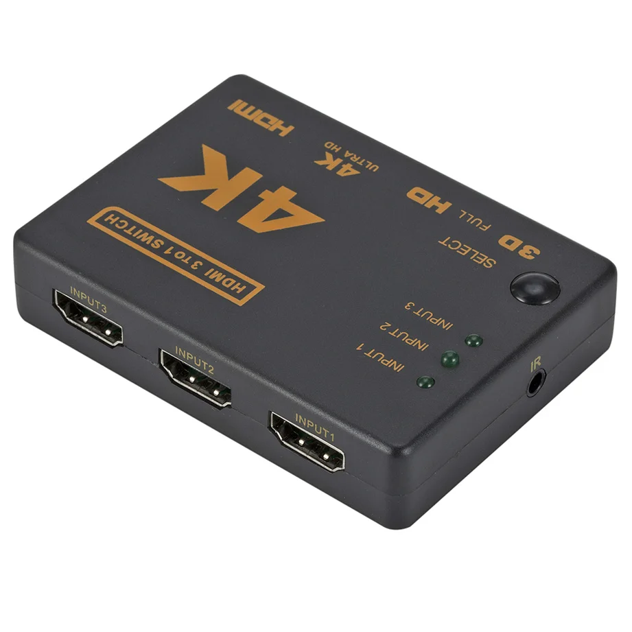 4K*2K 3D HDMI-compatible Switch 3 Port HDMI-compatible Switcher 3 in 1 Out HDMI-compatible Switches for DVD HDTV Xbox PS3 PS4