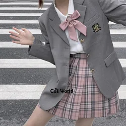 [Valentine's Day] Girl's Japanese Summer High Waist Pleated Plaid Skirts For JK School Uniform Students Cloths