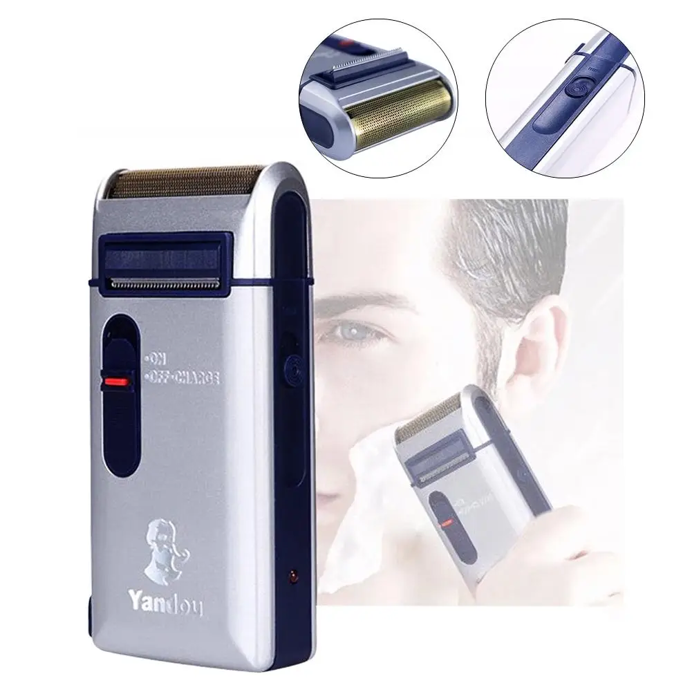 Hot Portable Travel Reciprocating Shaver Electric Men Rechargeable Razor Trimmer