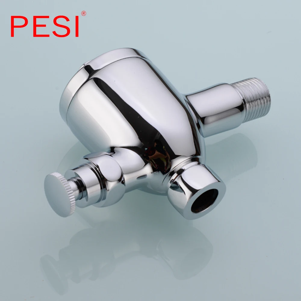 Toilet  Pressed Self Closing Flushing Valve Urinal Device Diverter Brass delay urine valve Toilet Valve Hotel Hand Pressing Tool