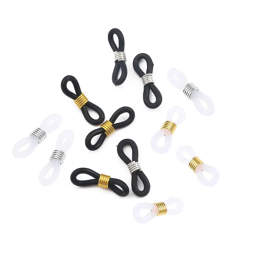 20pcs/lot Glasses Chain Non Slip Rubber Ring Sunglasses End Loop Connector Spectacles Chain Retainer DIY Eyewear Accessories