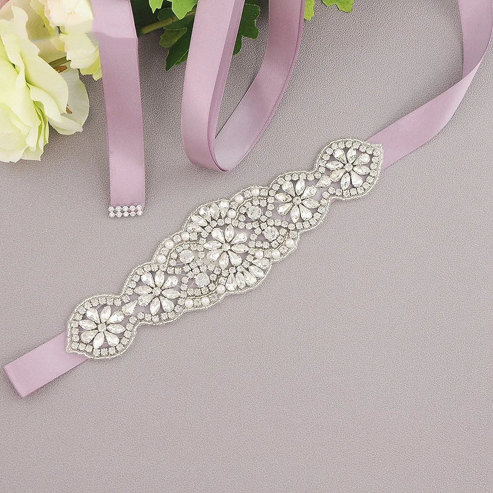 Elegante cinturón de diamantes de imitación para mujer, cinturón hecho a mano, cinturones de vestir de boda, accesorios de boda de cristal, fajas nupciales