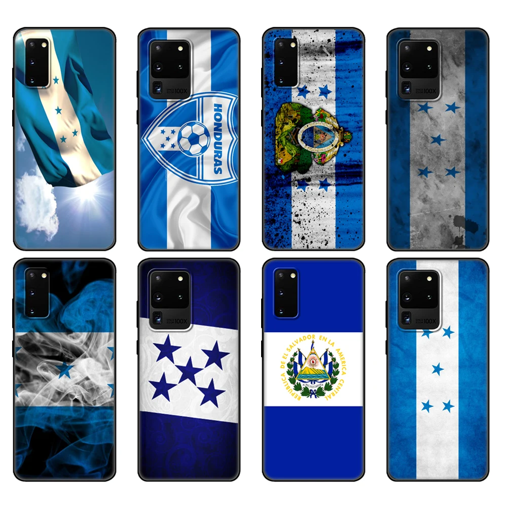 Black tpu Case For Samsung galaxy S20 /S20 PLUS/S20 ultra/S20+ /S20FE back cover National flag of Honduras flag lovely