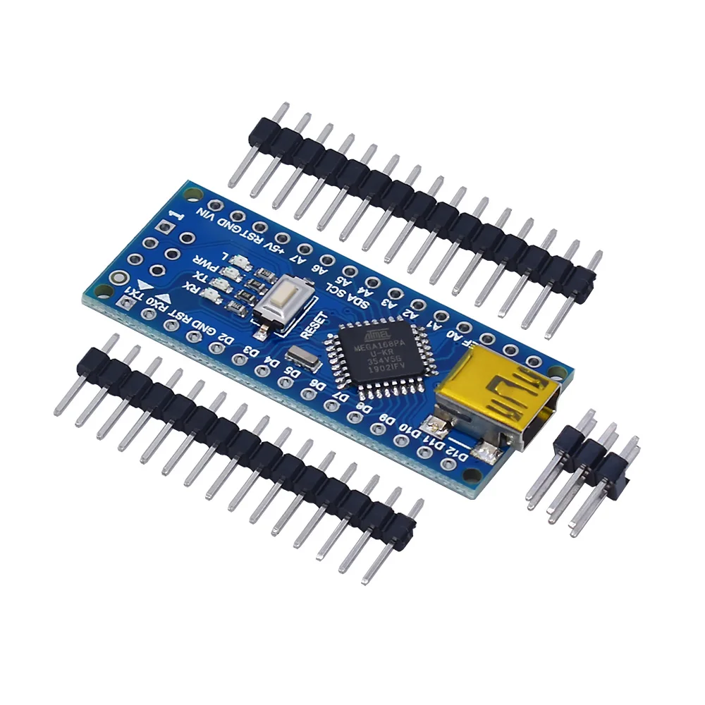 Controlador oficial Nano Atmega168, compatible con arduino nano Atmega168PA-AU, CH340, CH340C, reemplaza el controlador USB CH340G