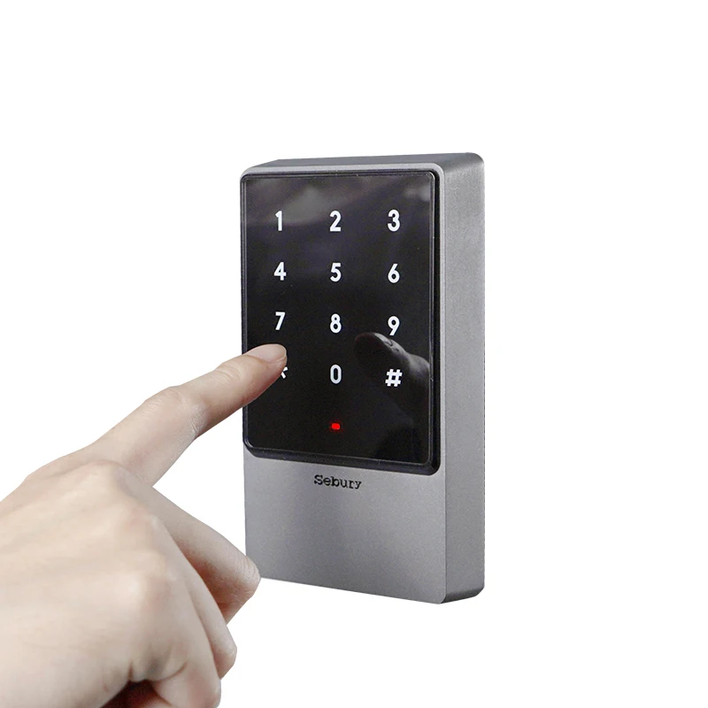 Outdoor Dual 125KHz and 13.56MHz Frequency Proximity RFID Standalone Access Controller Metal Reader with Touch Keypad