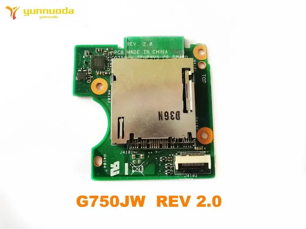 Original FOR ASUS  G750JW DC Power Jack Board Socket Switch Button G750JW  REV 2.0  tested good free shipping