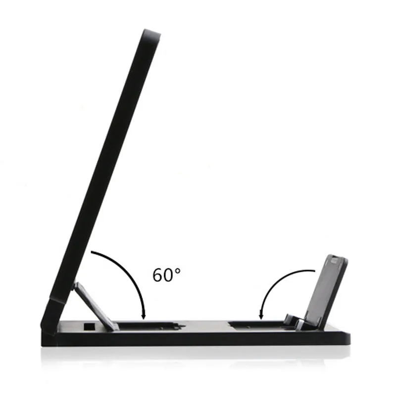 Удобный проекционный экран с усилителем для просмотра фильмов и игр, домашняя лупа для телефона