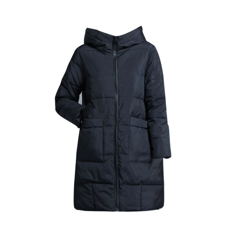 Sólido longo parkas feminino inverno fino plus size jaquetas femininas agradável com capuz gola grande bolsos grosso outwear casaco senhoras