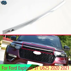 For Ford Explorer ST U625 2020 2021 Car Accessories ABS Chrome Front Grille Accent Cover Mesh Trim Molding Styling Bezel Garnish