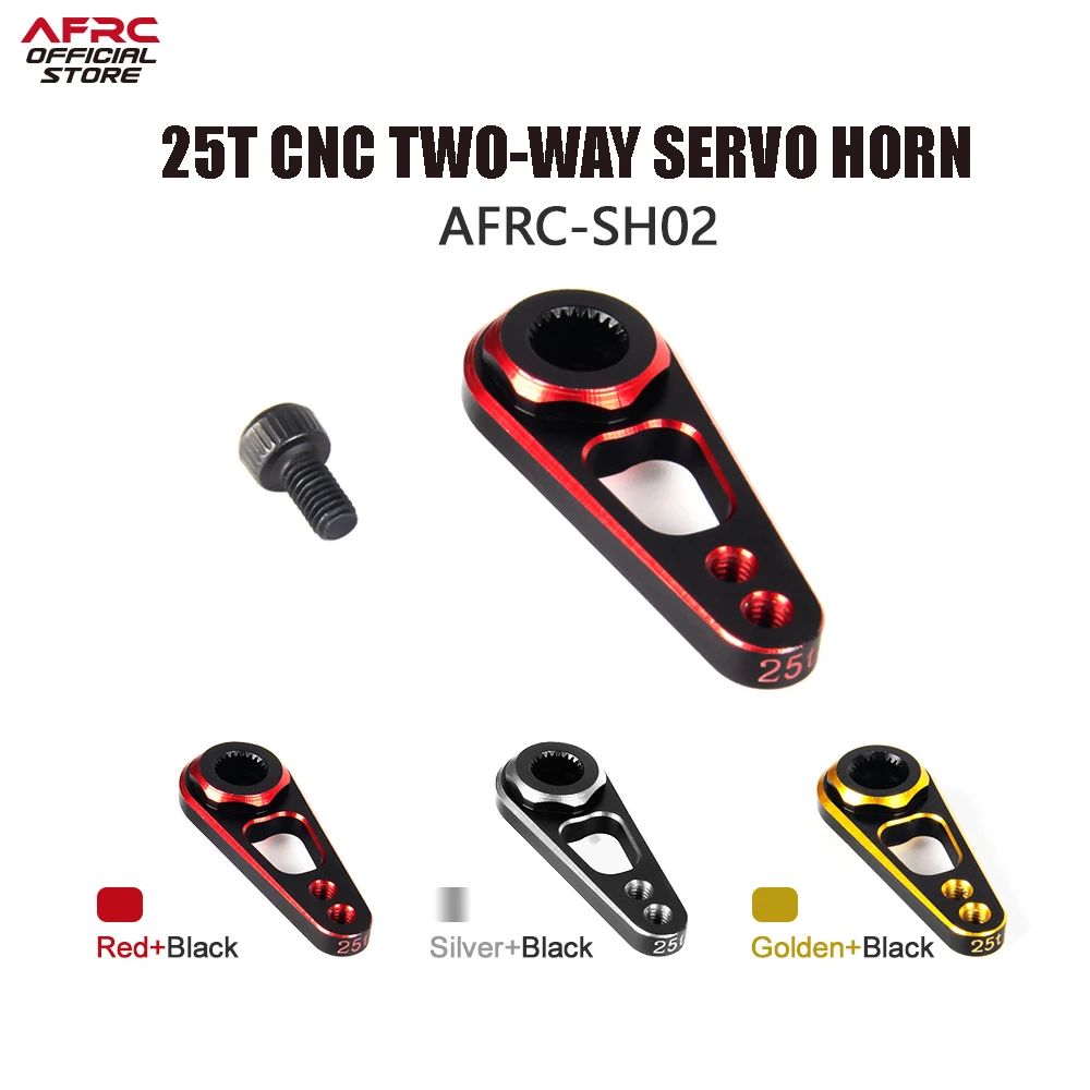 

AFRC-SH02 25T CNC Tow-way Servo horn Arm For 1/8 RC Crawler Traxxas TRX4 Metal Upgrade Parts RC Car DIY Assembly Upgrading