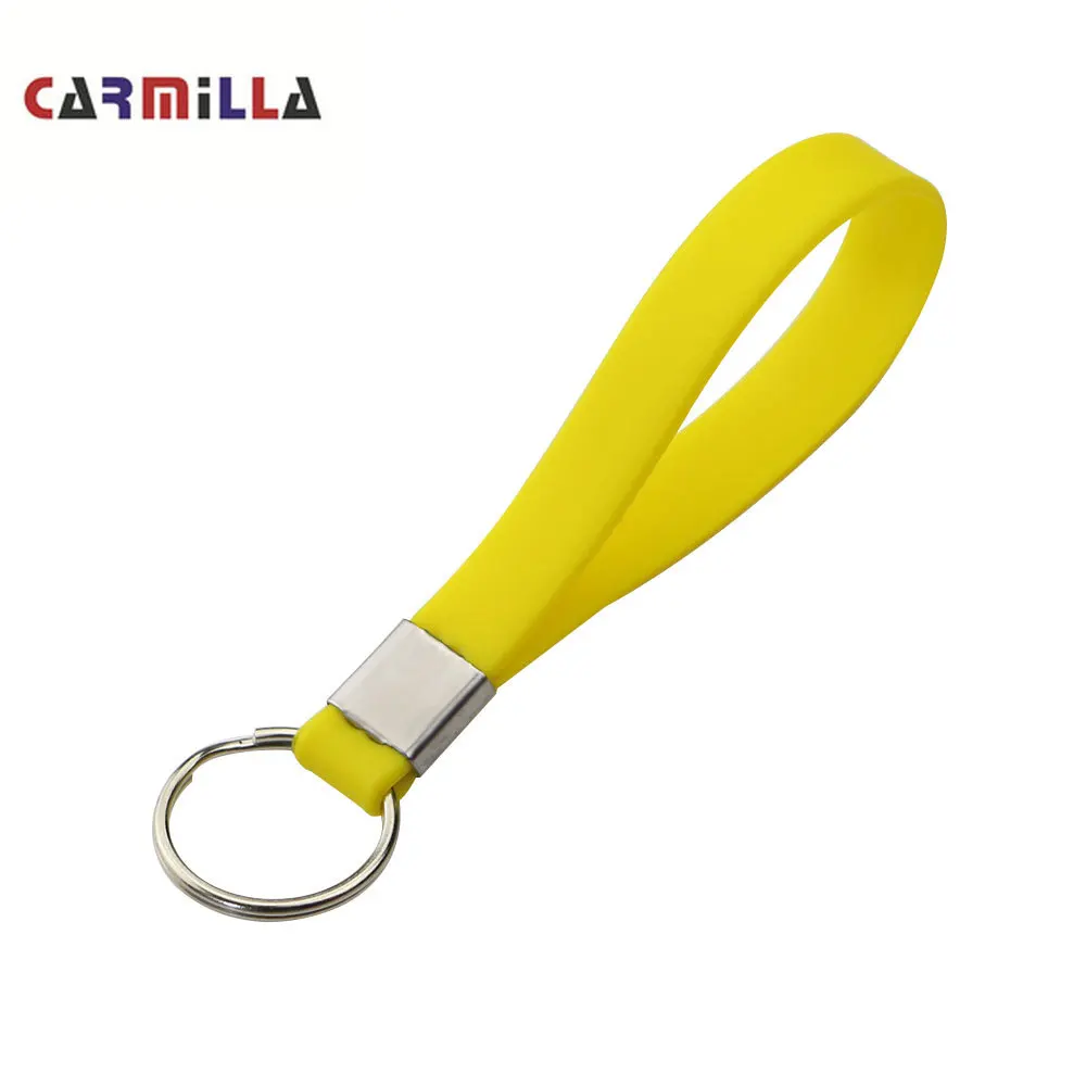 1 Piece Silicone Women Man Car Keychain Key Chain Motorcycle Key Ring for BMW BENZ AUDI for VW Skoda Seat Smart Accessories