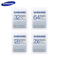 SAMSUNG EVO Plus For Creators SD Card 256GB 128GB 64GB 32GB Memory Card Up to 130MB/s Video Camera Flash Card