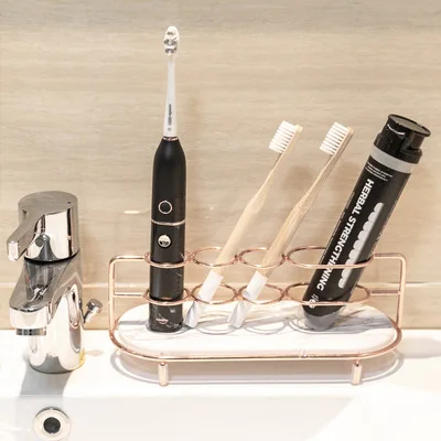 Creative Toothbrush Stand Rack Organizer Electric Wall-Mounted Holder Space Saving toothbrush holder Bathroom Accessories