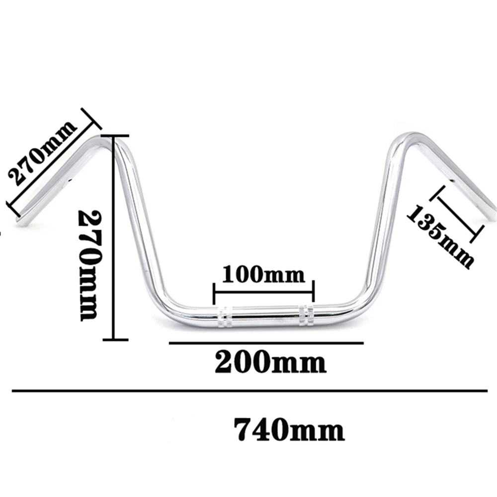 25mm Motorrad Lenker Super Hohe für XL883 XL1200 X48 Dyna Softail Retro Motorrad Roller Cruiser Bobber Klassische Griff Bar