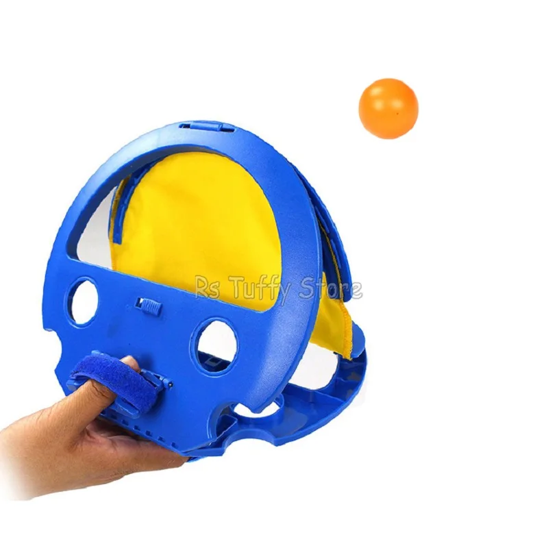 Outdoor Games Parent-Child Throwing and Catching Ball Sports Fitness Hand Grasping The Ball Racket for Adult Children Toys Gifts