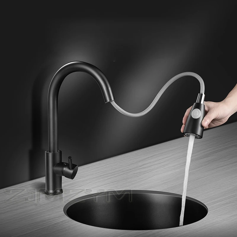 Household  Round Kitchen Sink 304 Stainless Steel Seamless Welding Single Bowel Kitchen Sink Faucet Set Vegetable Washing Basin