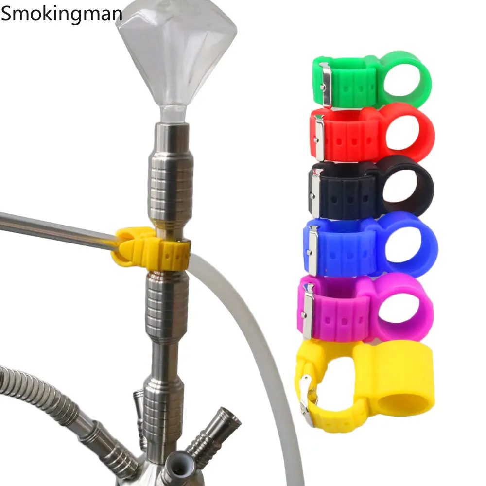 1 X Watch Style Silicone Shisha Hose Holder For Hookah Chicha Narguile Hose Smoking Accessories