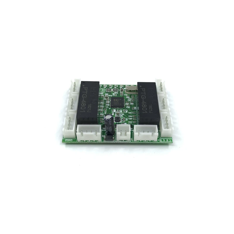 Mini Module Ontwerp Ethernet Schakelaar Printplaat Voor Ethernet Switch Module 10/100Mbps 8 Port Pcba Board Oem moederbord
