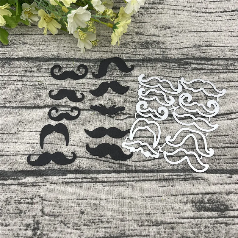 Rama karty wąsy Craft Metal wykrojniki dla DIY Album Scrapbooking wytłaczania papieru karty ozdobne rękodzieło