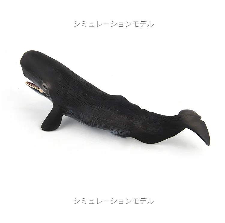 Ocean Sea Life Simulation Animal Model WHALE Sperm Whale Action Toys Figures Kids Educational Collection Model christmas gift