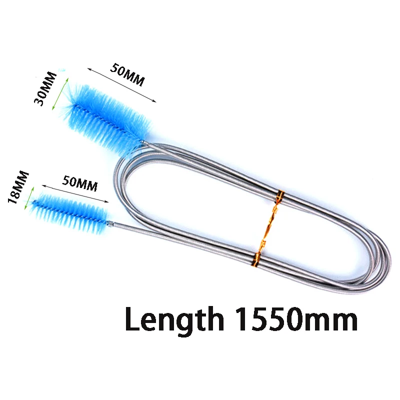 Extensão de tubulação de água escova filtro de tanque de peixes balde entrada e saída de vidro mangueira de mola de água limpeza e limpeza artefato