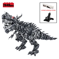 New Technical Dinosaur Tyrannosaurus Rex Building Blocks Assembling Model Idea Mechanical Dragon Bricks DIY Toys for Boys Gift