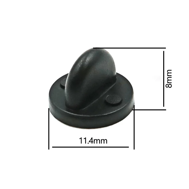 50pcs Metal/ Rubber Pins Back Brooch Buckle Button Clasps For Needlework Butterflies Brooch Back Caps Diy Jewelry Accessories