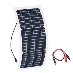 Xinpuguang 12v 10w flexible Monocrystalline solar panel cell DCphotovoltaic solar energy module 12volt DIY battery phone adapter